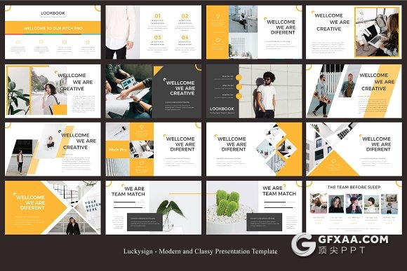 100页橙色扁平化商务风格数据信息图形工作汇报多用途PPT模板 - 顶尖PPT