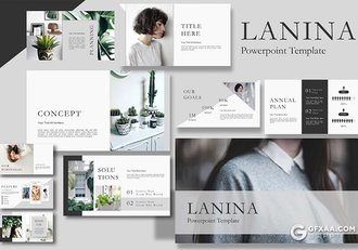 54页时尚极简小清新风格PPT模板 - 顶尖PPT