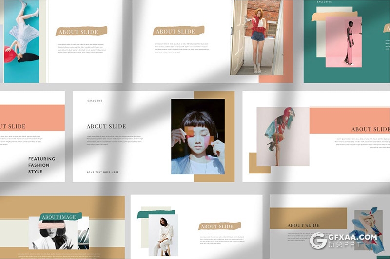 50页极简文艺唯美小清新风格PPT模板 - 顶尖PPT