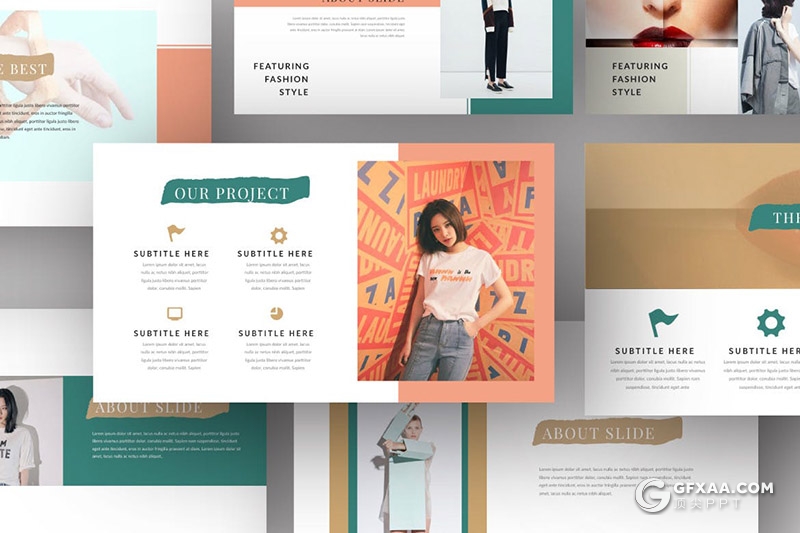 50页极简文艺唯美小清新风格PPT模板 - 顶尖PPT