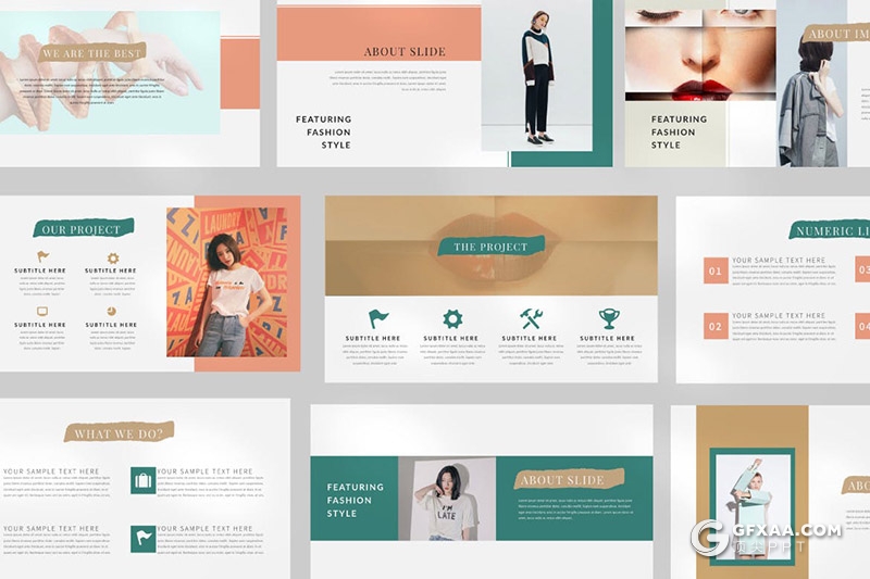 50页极简文艺唯美小清新风格PPT模板 - 顶尖PPT