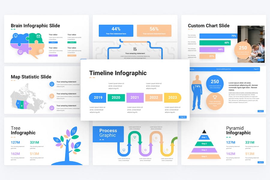 创意客户服务人员配置商务商业keynote模板 - 顶尖PPT