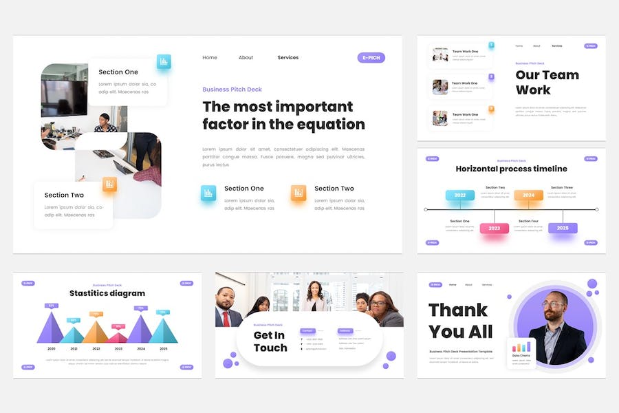 商务融资讲述展示Keynote模板 - 顶尖PPT