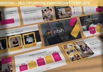 团队合作企业介绍PPT模板 - 顶尖PPT