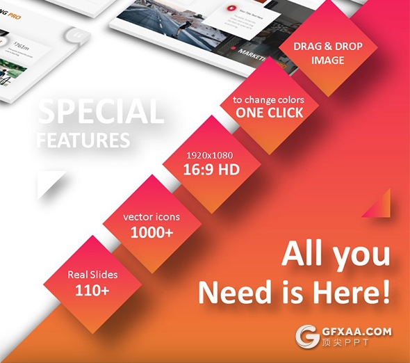 112页国外商业风格工作汇报数据信息图形设计企业宣传介绍PPT模板 - 顶尖PPT