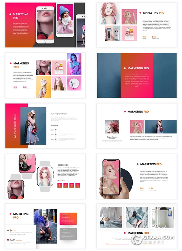 112页国外商业风格工作汇报数据信息图形设计企业宣传介绍PPT模板 - 顶尖PPT