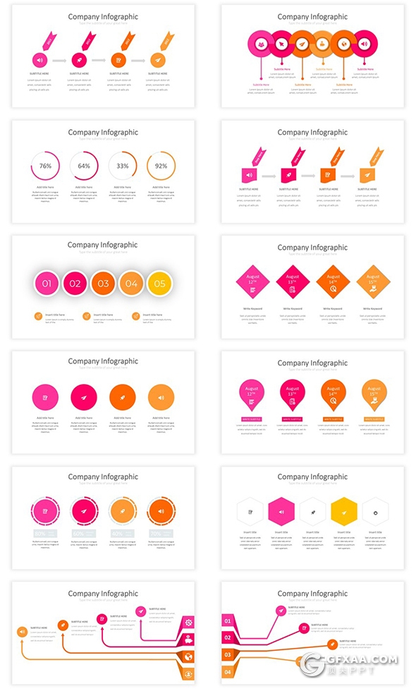 112页国外商业风格工作汇报数据信息图形设计企业宣传介绍PPT模板 - 顶尖PPT