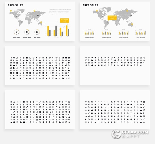 195页国外创意版式ppt作品团队介绍商务数据信息图形ppt卡通人物插画2.5D商务概念插画PPT模板 - 顶尖PPT