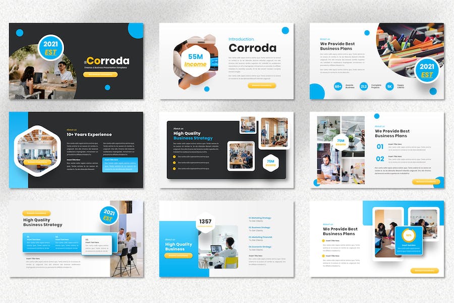 金融理财投资服务推广Keynote模板 - 顶尖PPT