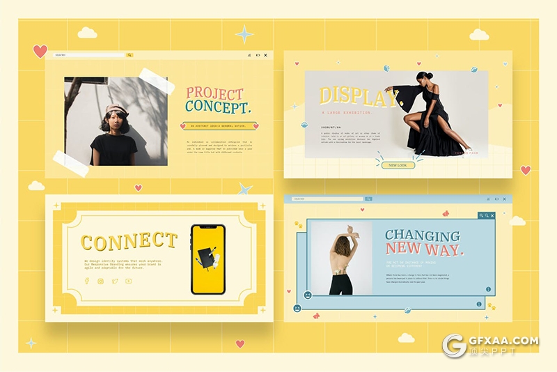 30页卡通MBE海报风格PPT简报模板 - 顶尖PPT