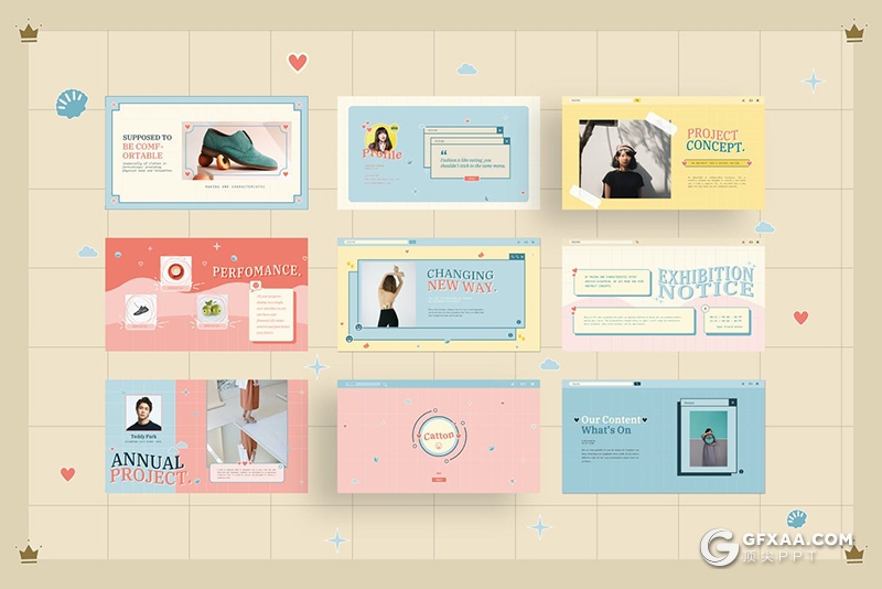 30页卡通MBE海报风格PPT简报模板 - 顶尖PPT