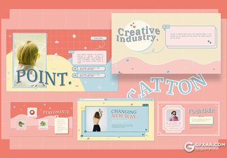 30页卡通MBE海报风格PPT简报模板 - 顶尖PPT