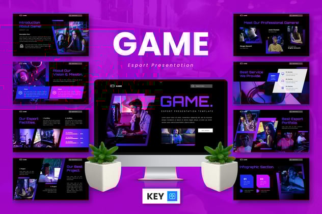 电竞游戏赛事策划运营方案Keynote模板 - 顶尖PPT
