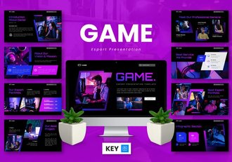 电竞游戏赛事策划运营方案Keynote模板 - 顶尖PPT