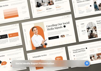 社交媒体报道keynote模板 - 顶尖PPT
