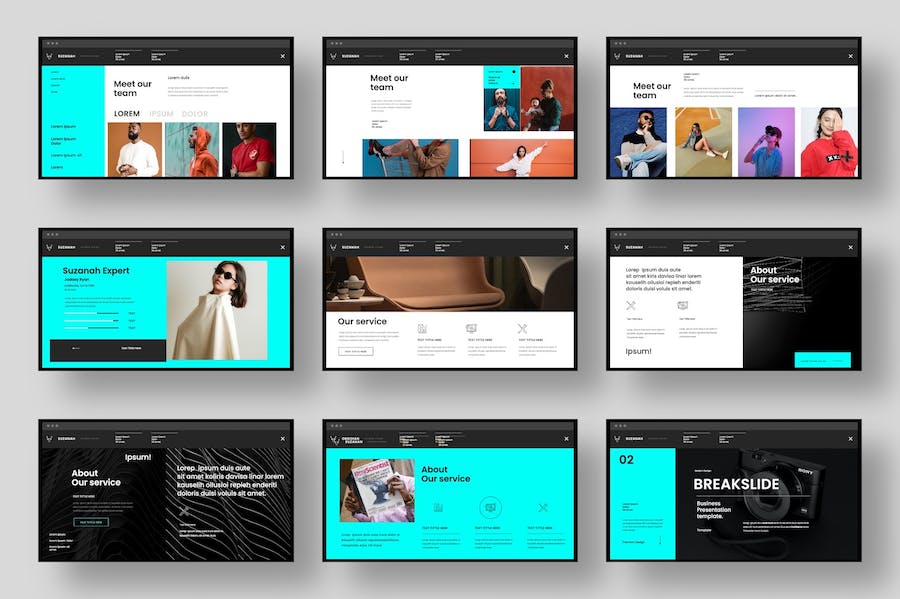 企业团队介绍商业商务通用keynote模板 - 顶尖PPT