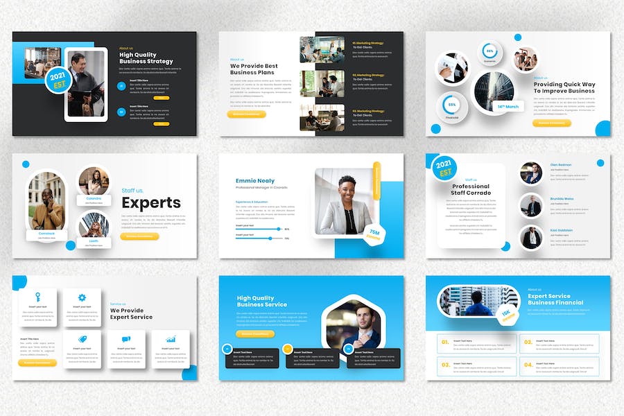 金融理财投资服务推广Keynote模板 - 顶尖PPT