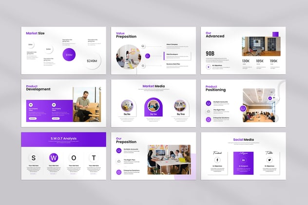 数字营销计划策略演讲Keynote模板 - 顶尖PPT