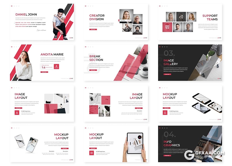 30页国外简约风格企业介绍商务风格PPT模板 - 顶尖PPT