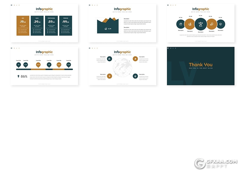 30页5种配色扁平化项目合作团队介绍keynote模板 - 顶尖PPT