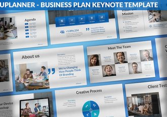 欧美商业商务公司业务计划苹果keynote模板 - 顶尖PPT