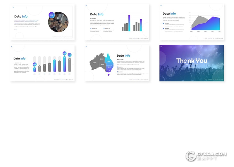 30页音乐演唱会活动策划现场规划活动宣传介绍PPT模板5种主题配色 - 顶尖PPT