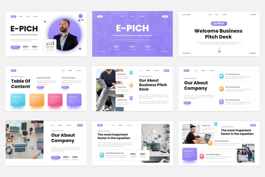 商务融资讲述展示Keynote模板 - 顶尖PPT