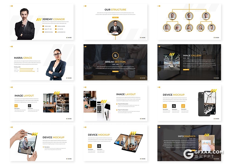 30页商务风格团队人员介绍工作总结计划国外多用途PPT模板 - 顶尖PPT