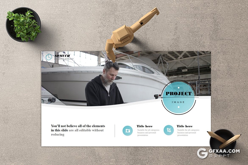 时尚简约国外小清新文艺风格PPT模板 - 顶尖PPT