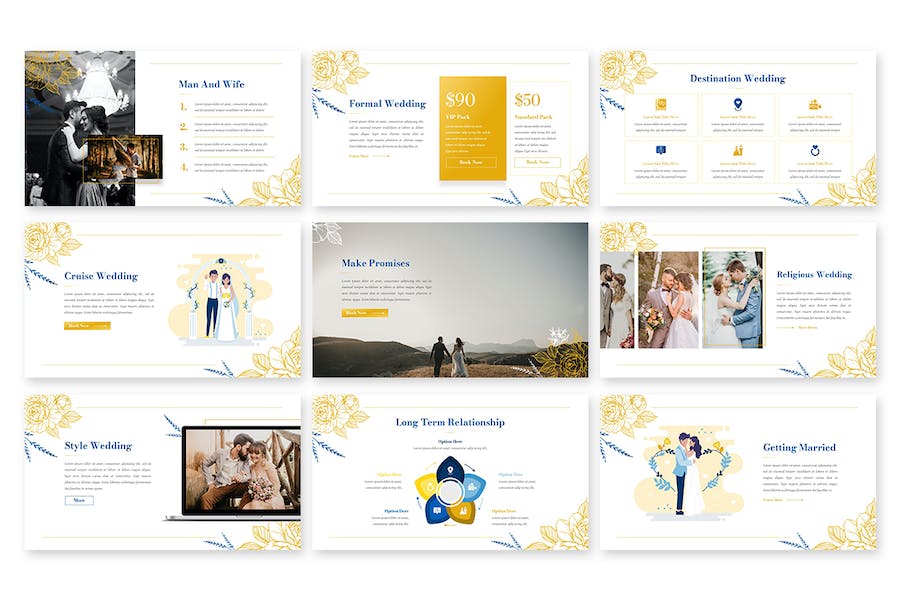 婚礼策划活动布置keynote模板 - 顶尖PPT