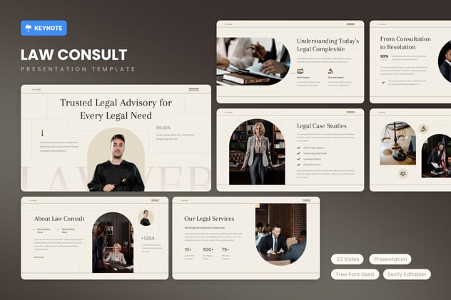 法律咨询律师事务所keynote模板 - 顶尖PPT
