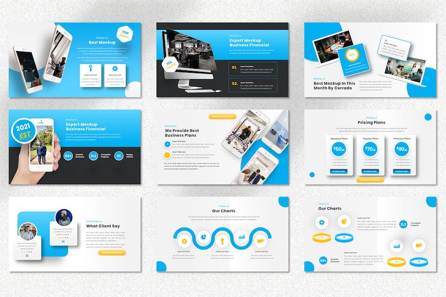 金融理财投资服务推广Keynote模板 - 顶尖PPT