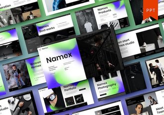 现代商务企业服务介绍PPT模板 - 顶尖PPT