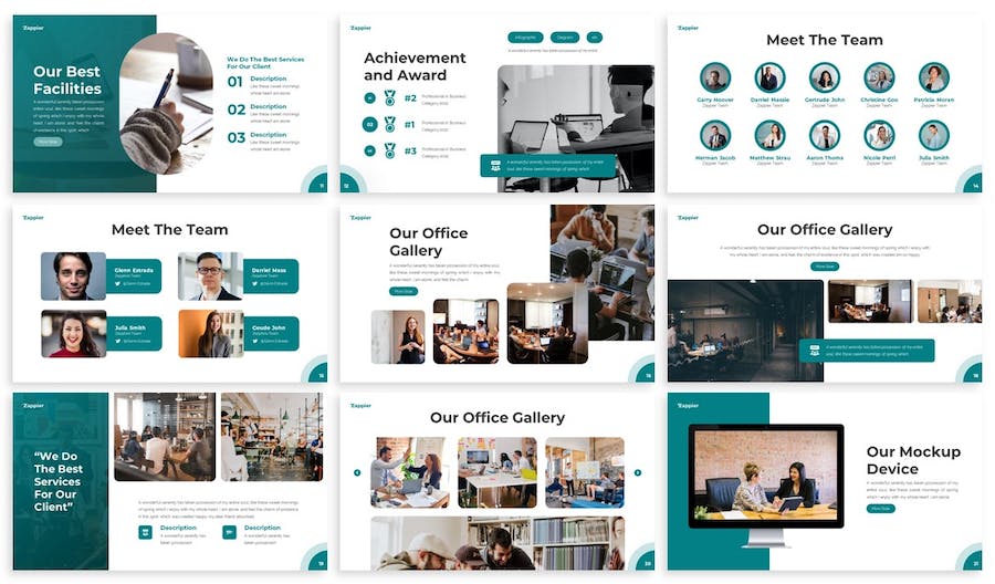 蓝色企业年计划总结项目汇报企业合作商务通用PPT模板 - 顶尖PPT