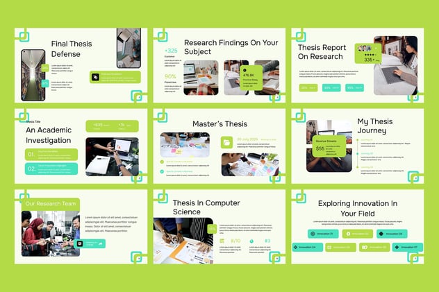 学术论文研究成果展示PPT模板 - 顶尖PPT