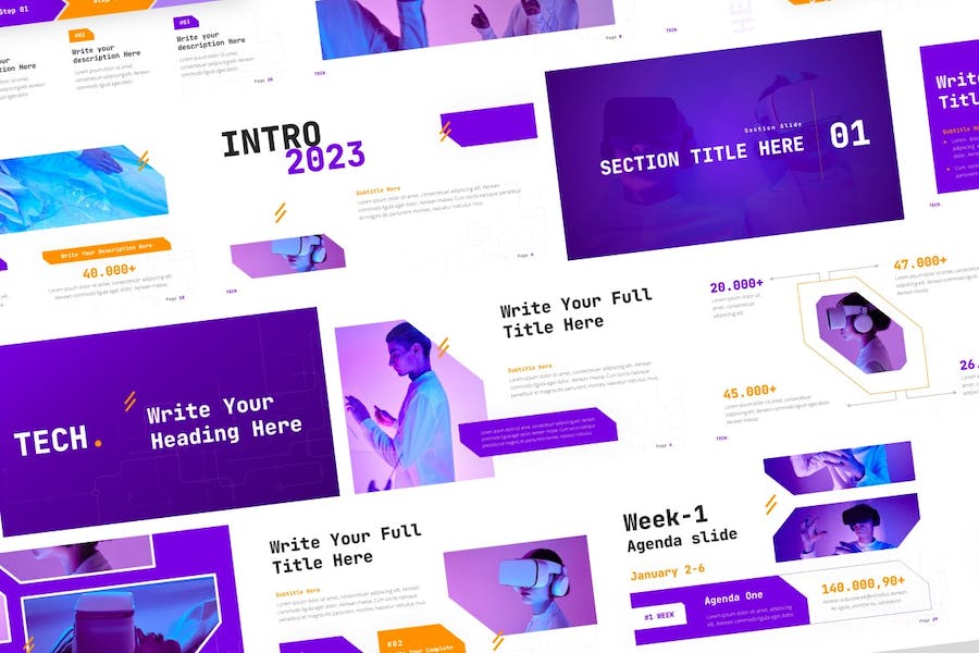 技术创新应用展示方案PPT模板 - 顶尖PPT