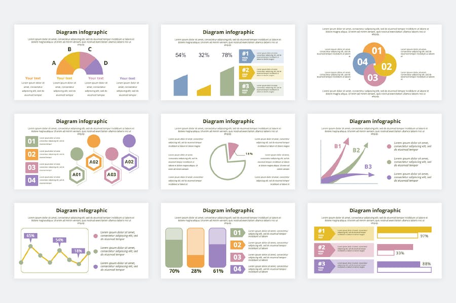 数据统计分析图表PPT模板 - 顶尖PPT