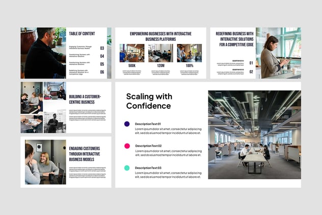 企业商务互动业务PPT模板 - 顶尖PPT