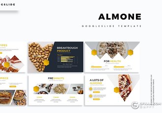 30页扁平化几何图形版式设计产品展示多用途Google slides模板5种主题配色 - 顶尖PPT