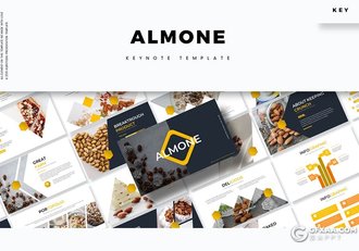 30页扁平化几何图形版式设计产品展示多用途keynote模板5种主题配色 - 顶尖PPT