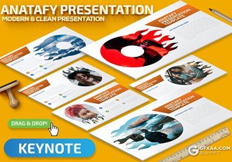 36页创意图形图片剪影国外图片展示极简多用途keynote模板 - 顶尖PPT