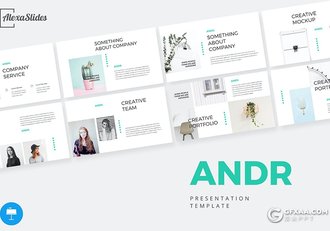 30页简约文艺唯美小清新风格keynote模板 - 顶尖PPT