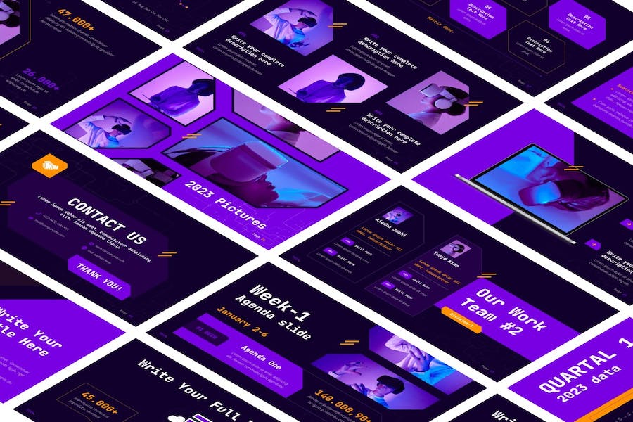 技术创新应用展示方案PPT模板 - 顶尖PPT