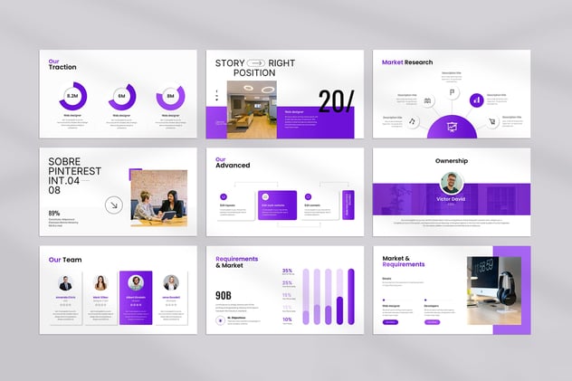 数字营销计划策略演讲Keynote模板 - 顶尖PPT