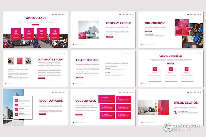 30页人才招聘业务展示国外高逼格PPT模板 5种主题配色 - 顶尖PPT