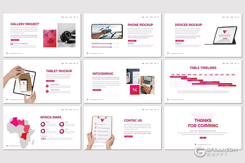 30页人才招聘业务展示国外高逼格PPT模板 5种主题配色 - 顶尖PPT