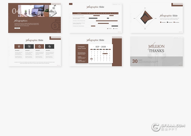 30页极简风格室内设计团队介绍设计方案策划PPT模板5种主题配色 - 顶尖PPT