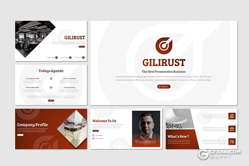 30页国外商务风格业务合作项目展示PPT模板5种主题配色 - 顶尖PPT