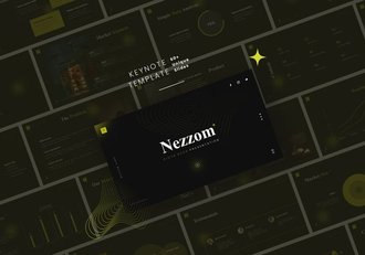 黑色系创业项目融资产品推广商业计划汇报keynote模板 - 顶尖PPT