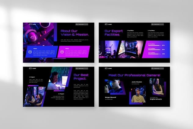 电竞游戏赛事策划运营方案Keynote模板 - 顶尖PPT